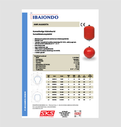 IBAIONDO hüdrofoor AMR 5-50l vertikaalne jalgadeta