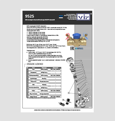 VIR liiniseadeventiil Fig 9525