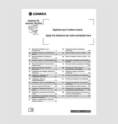 XYLEM ecocirc XLplus paigaldus-, kasutus- ja hooldusjuhend