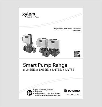 XYLEM e-LNEEE paigaldus-, kasutus- ja hooldusjuhend