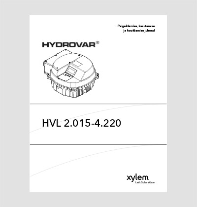XYLEM sagedusmuundur Hydrovar paigaldus-, kasutus- ja hooldusjuhend