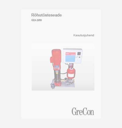 Rõhutõsteseade GDA 8/80 (ET) – arhiiv