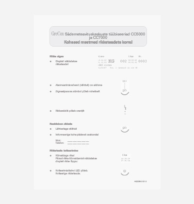 Kohesed meetmed rikketeadete korral CC5000 ja CC7000 R/B (ET) – arhiiv