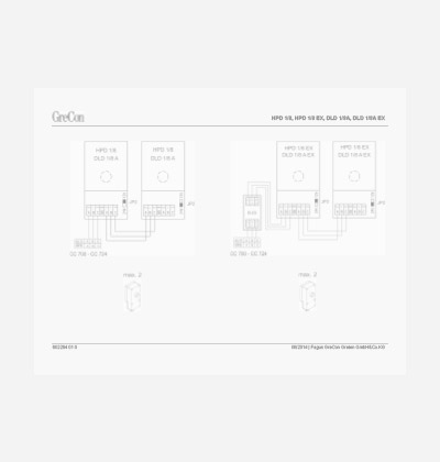 Ühendusskeem HPD 1/8, HPD 1/8 EX, DLD 1/8A, DLD 1/8A EX (ET) – arhiiv