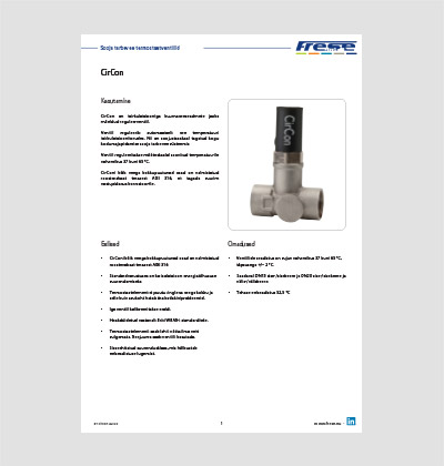 Frese CirCon DN15 – DN20 tehniline andmeleht