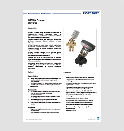 Frese Optima Compact DN15 – DN50 tehniline andmeleht