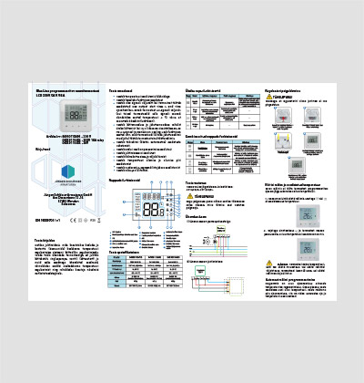 Jürgen Schlösser Blue Line programmeeritav ruumitermostaat LCD kiirjuhend