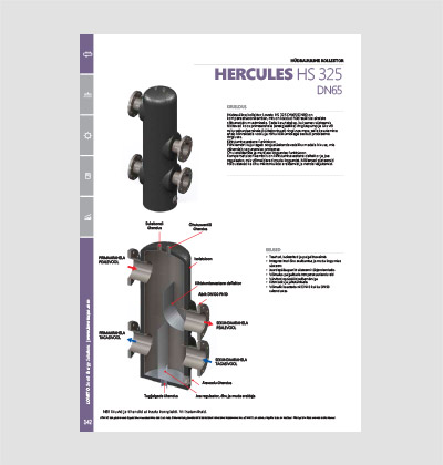 LOVATO Hüdrauliline kollektor HERCULES HS 325 DN65 tooteleht