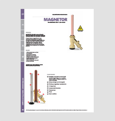 LOVATO Magnetiidi eraldaja hüdraulilisele kollektorile tooteleht