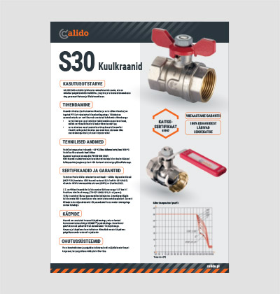 Calido S30 kuulkraanide tooteleht